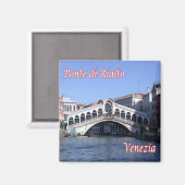 Aimant VNT027 VENISE, Pont du Rialto, Italie, Réfrigérate (Recto/Verso)