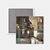 Aimant VNT056 VENISE, MURANO Furnace, Italie, Réfrigérate (Recto/Verso)