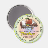 Aimant vocal enseignant (Recto/Verso)