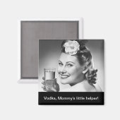 Aimant Vodka, la petite aide de maman ! (Recto/Verso)