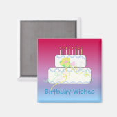 Aimant Voeux d'anniversaire (Recto/Verso)