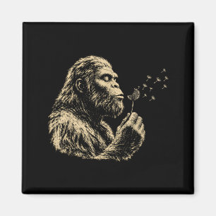 Aimant Vœux qui soufflent drôle Bigfoot soufflant Pissenl