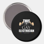 Aimant Voici à quoi ressemble un électricien gay (Recto/Verso)