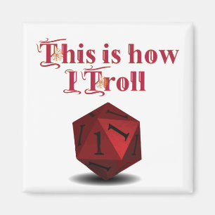 Aimant Voici comment je Troll - Critique Hit RPG Dice