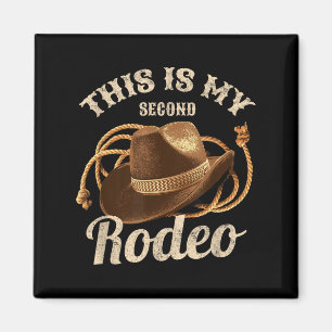Aimant Voici Ma Deuxième Cowboy Casquette De Rodéo Drôle