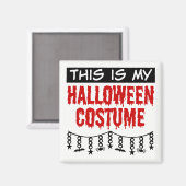 Aimant Voici mon costume d'Halloween Araignées chauves-so (Recto/Verso)