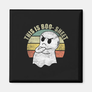 Aimant Voici Un Costume D'Halloween Fantôme En Boo-Feuill