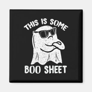 Aimant Voici Une Feuille De Boite Drôle Halloween Ghost C