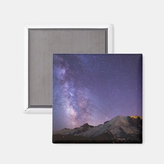 Aimant Voie Lactée et Mont Rainier | État de Washington (Recto/Verso)