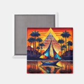Aimant Voile au pays des Pyramides 7 (Recto/Verso)