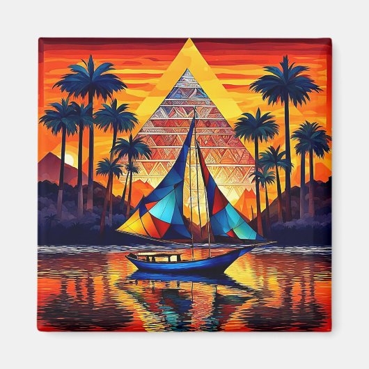 Aimant Voile au pays des Pyramides 7 (Devant)