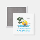 Aimant Voile Catalina Island California Sailboat (Recto/Verso)