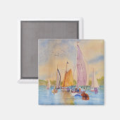 Aimant voile de coucher de soleil (Recto/Verso)