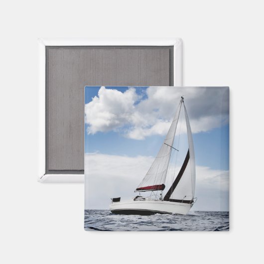 Aimant Voile En Mer Ouverte (Recto/Verso)