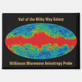 Aimant Voile Galaxy Voie Lactée sur l'univers WMAP (Recto)