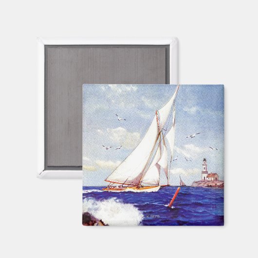 Aimant Voile Par Le Phare par Albert B. Marks (Recto/Verso)