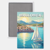 Aimant Voilier à Majorque Espagne Voyage (Recto/Verso)