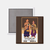 Aimant Voir Inde ~ Darleeling (Recto/Verso)