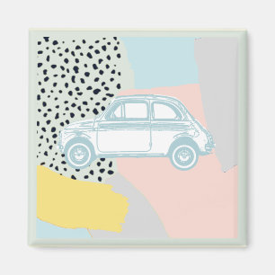 Aimant Voiture à vapeur vintage