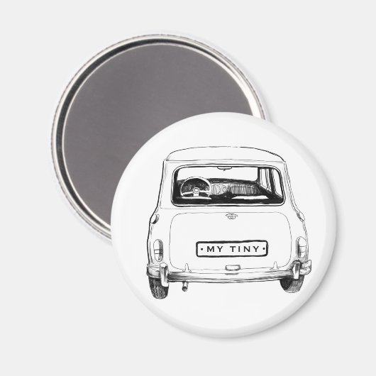 Aimant Voiture anglaise classique (Recto/Verso)