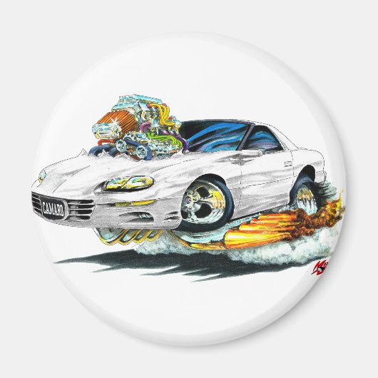 Aimant Voiture blanche Camaro 1998-02 (Devant)