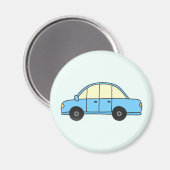 Aimant Voiture bleu clair (Recto/Verso)