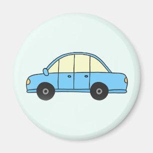 Aimant Voiture bleu clair