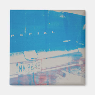 Aimant Voiture bleue
