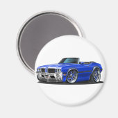 Aimant Voiture Bleue Cutlass Olds (Recto/Verso)