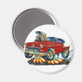 Aimant Voiture Chevy Belair Maroon 1955 (Recto/Verso)