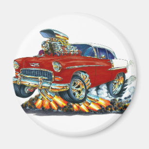 Aimant Voiture Chevy Belair Maroon 1955