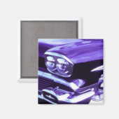Aimant Voiture classique : 1958 Chevrolet (Recto/Verso)