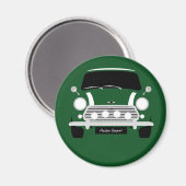 Aimant Voiture classique Austin Mini Cooper (Recto/Verso)