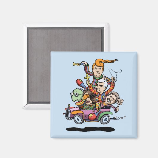 Aimant Voiture Clown 5-19 (Recto/Verso)