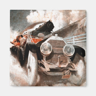 Aimant Voiture contre le train par William Harnden