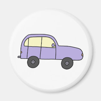 Aimant Voiture de dessin animé violette