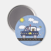 Aimant Voiture de police (Recto/Verso)