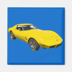 Aimant Voiture de sport 1975 de pastenague de Corvette