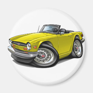 Aimant Voiture jaune de Triumph TR6