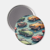 Aimant Voiture mignonne (Recto/Verso)