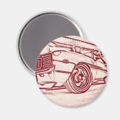 Aimant Voiture musculaire (Recto/Verso)