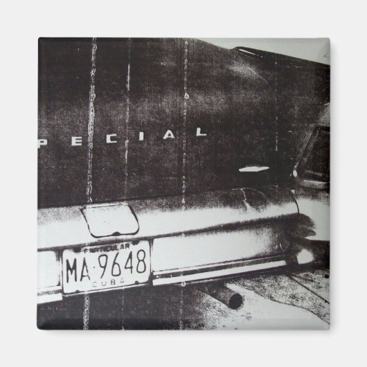 Aimant Voiture noire et blanche (Devant)