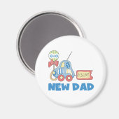 Aimant Voiture Nouveau papa C'est un garçon (Recto/Verso)