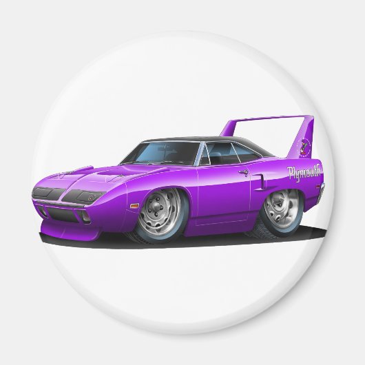 Aimant Voiture Plymouth Superbird Purple 1970 (Devant)