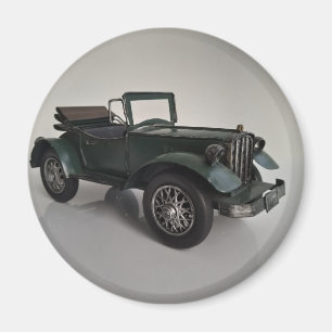 Aimant voiture rétro convertible à l'ancienne
