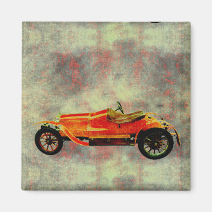 Aimant Voiture rouge vintage