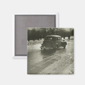 Aimant Voiture sur route (Recto/Verso)