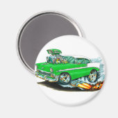 Aimant Voiture verte Chevy 150-210 1956 (Recto/Verso)