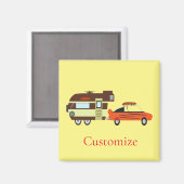 Aimant Voiture Vintage et Camper Thunder_Cove (Recto/Verso)