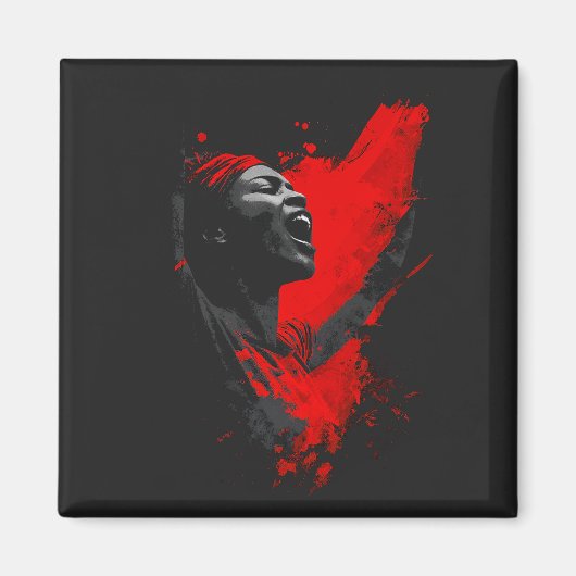 Aimant Voix en rouge (Devant)